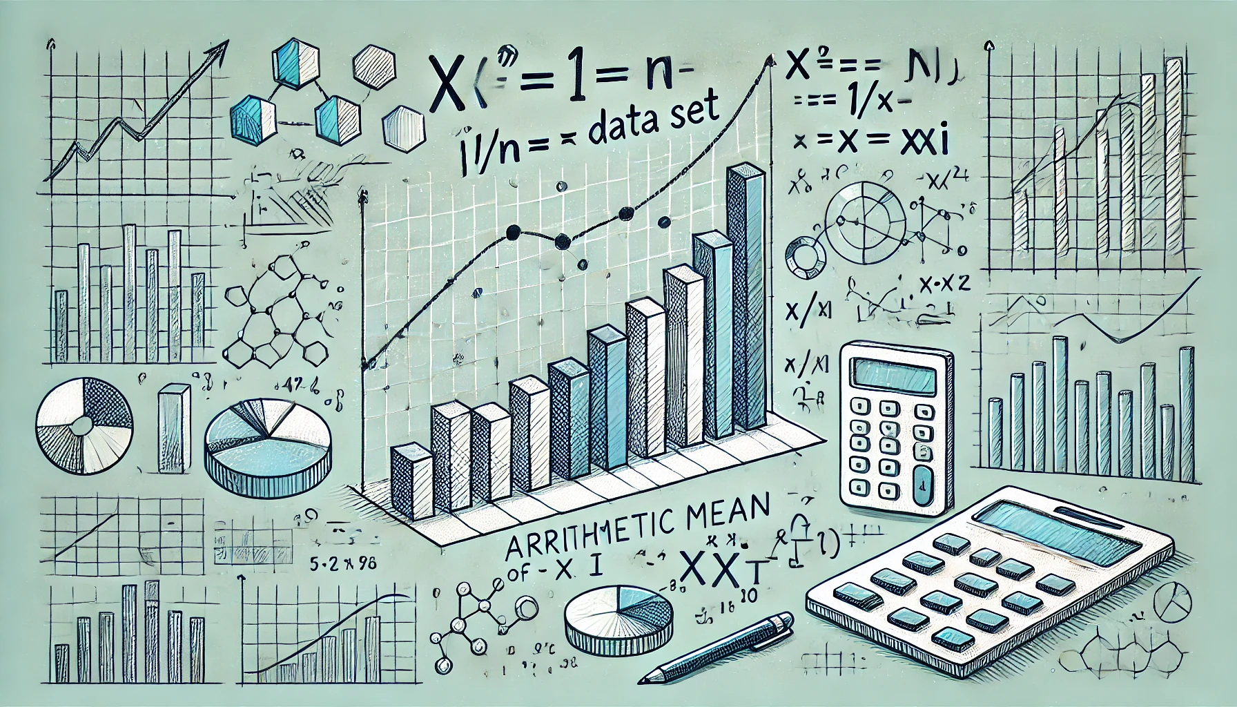 Representación gráfica de la explicación de media, mediana y moda