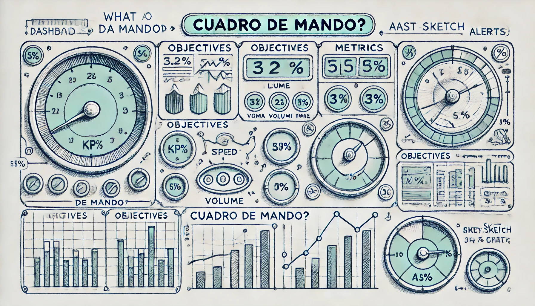 Representación gráfica de que es un cuadro de mando y como puede ayudarte